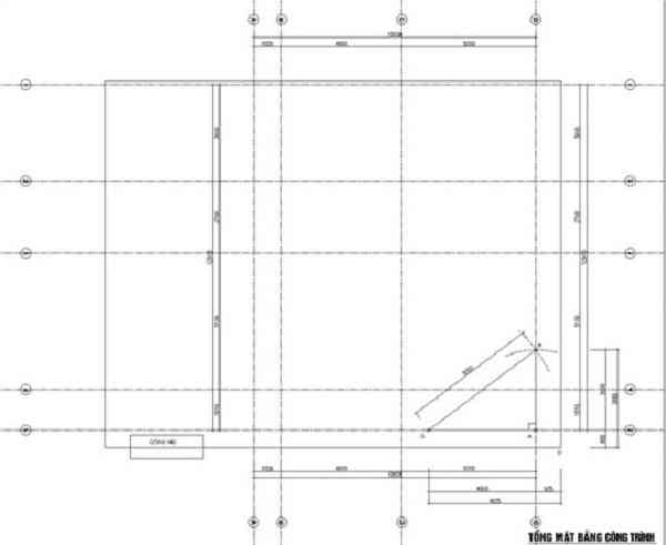 cách lấy góc vuông móng nhà